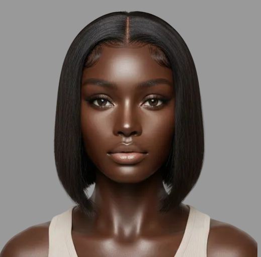 ᴄʟᴀꜱꜱɪᴄ ᴍɪᴅɴɪɢʜᴛ ʙʟᴀᴄᴋ ʙᴏʙ ᴡɪɢ ꜱʜᴏʀᴛ ꜱᴛʀᴀɪɢʜᴛ ʜᴜᴍᴀɴ ʜᴀɪʀ