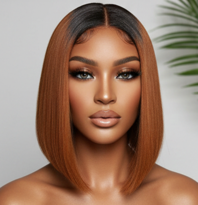 ᴏᴍʙʀᴇ ʙʀᴏᴡɴ ʙᴏʙ ᴡɪɢ ꜱʜᴏʀᴛ ꜱᴛʀᴀɪɢʜᴛ ʜᴜᴍᴀɴ ʜᴀɪʀ