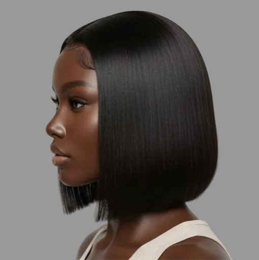 ᴄʟᴀꜱꜱɪᴄ ᴍɪᴅɴɪɢʜᴛ ʙʟᴀᴄᴋ ʙᴏʙ ᴡɪɢ ꜱʜᴏʀᴛ ꜱᴛʀᴀɪɢʜᴛ ʜᴜᴍᴀɴ ʜᴀɪʀ