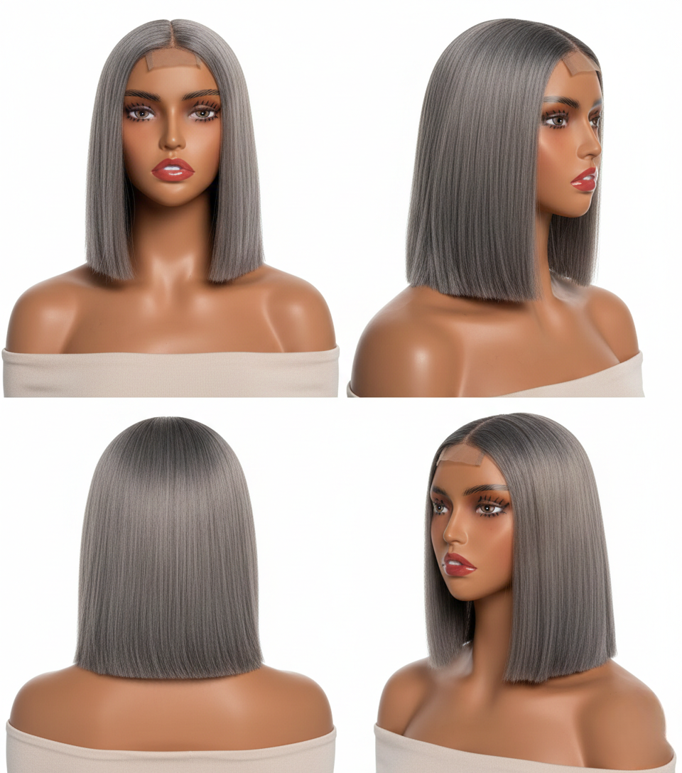 ᴡʜɪᴛᴇ ᴘʟᴀᴛɪɴᴜᴍ ʙᴏʙ ꜱʜᴏʀᴛ ꜱᴛʀᴀɪɢʜᴛ ʜᴜᴍᴀɴ ʜᴀɪʀ