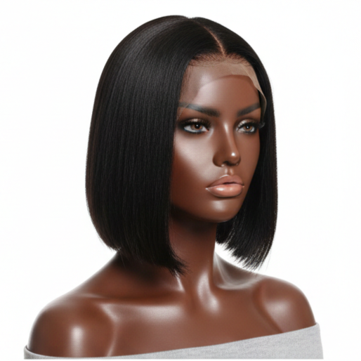 ᴄʟᴀꜱꜱɪᴄ ᴍɪᴅɴɪɢʜᴛ ʙʟᴀᴄᴋ ʙᴏʙ ᴡɪɢ ꜱʜᴏʀᴛ ꜱᴛʀᴀɪɢʜᴛ ʜᴜᴍᴀɴ ʜᴀɪʀ