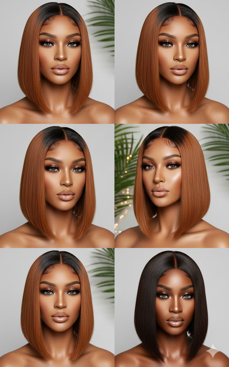 ᴏᴍʙʀᴇ ʙʀᴏᴡɴ ʙᴏʙ ᴡɪɢ ꜱʜᴏʀᴛ ꜱᴛʀᴀɪɢʜᴛ ʜᴜᴍᴀɴ ʜᴀɪʀ