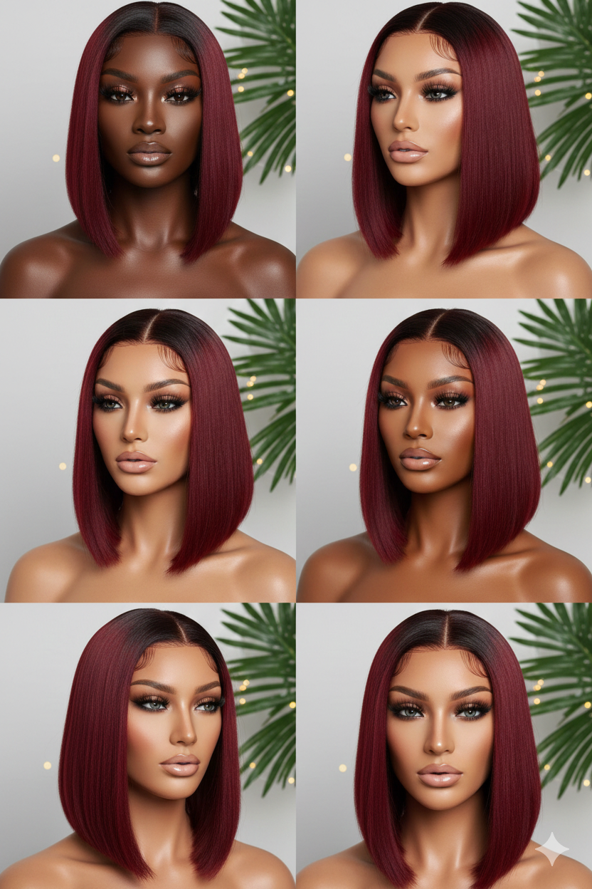 ᴡɪɴᴇ ʀᴇᴅ ꜱʜᴏʀᴛ ꜱᴛʀᴀɪɢʜᴛ ʙᴏʙ ᴡɪɢ  | ᴏᴍᴏɢᴇ ᴍᴀɴᴇꜱ