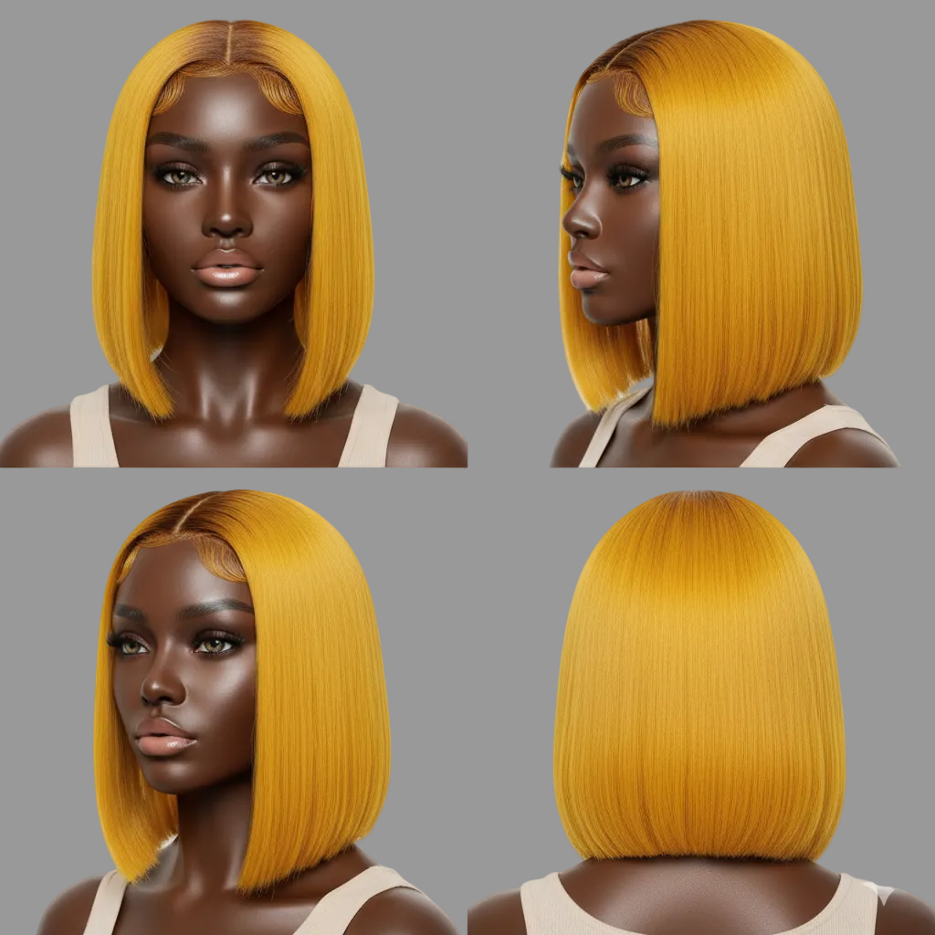 ᴠɪʙʀᴀɴᴛ ʏᴇʟʟᴏᴡ ꜱʜᴏʀᴛ ꜱᴛʀᴀɪɢʜᴛ ʙᴏʙ ᴡɪɢ ᴠɪᴇᴛɴᴀᴍᴇꜱᴇ ʜᴀɪʀ