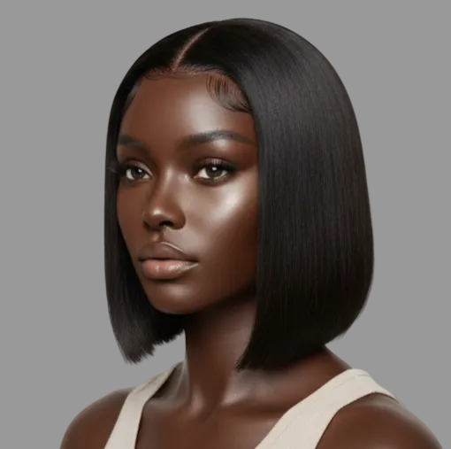 ᴄʟᴀꜱꜱɪᴄ ᴍɪᴅɴɪɢʜᴛ ʙʟᴀᴄᴋ ʙᴏʙ ᴡɪɢ ꜱʜᴏʀᴛ ꜱᴛʀᴀɪɢʜᴛ ʜᴜᴍᴀɴ ʜᴀɪʀ